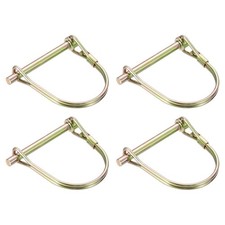 4Pcs 5mm x 50mm Linch Pin with Ring, Trailer Pins Round Linch Pins, Golden