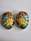 Vintage Nestler Germany Easter Candy Egg Box , Flowers, Pansies, Bow — photo 4