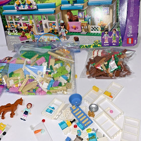 LEGO FRIENDS: Heartlake Vet (3188) extra PETS,PERSON-Used-As Is Not Complete LOT