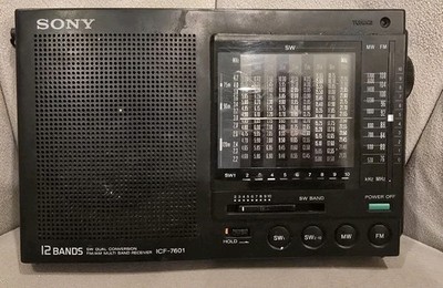 Sony ICF-7601 12 Band Shortwave Radio For Parts No Adapter 