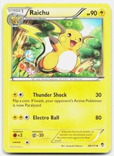 Pokemon Raichu 28/111 Furious Fists MP [Z627CE]