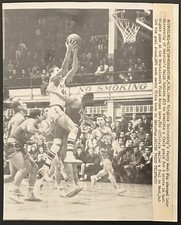 1958 Photo-Jerry West Of West Virginia Drives To Basket vs University Of Detroit