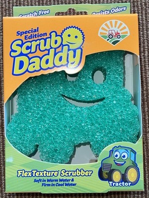 Scrub Daddy Special Edition FlexTexture Tractor Scrubber Green Kitchen Dish