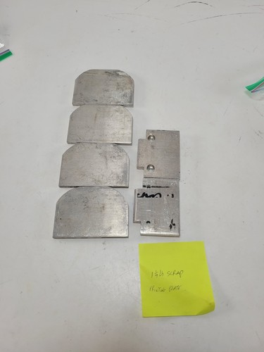Industrial Aluminum Scrap Metal Plate Lot Salvaged Printing Machine Components