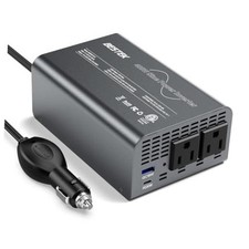 Pure Sine Wave Power Inverter, 400W DC 12V to 110V AC Car Converter