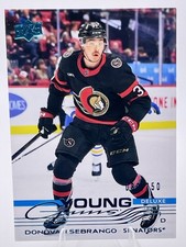 2025-26 Upper Deck Young Guns Deluxe Donovan Sebrango #89/250 Senators #229 RC