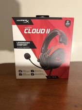 HyperX Cloud II Wired Gaming Headset Works W/ PC PS5 PS4 - Black/Red - New 