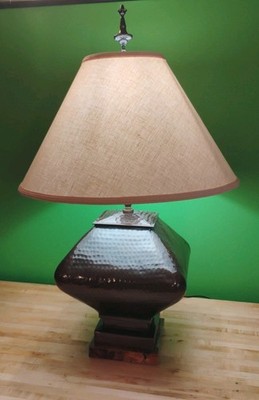 LG Hammered Copper Lamp John Richards 