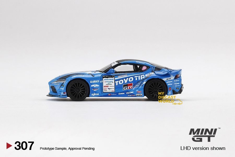 1/64 Mini GT #307 Japan Exclusive D1 GP HKS Toyota GR Supra #77
