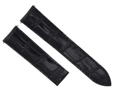 18MM REPLACEMENT ITALIAN LEATHER WATCH BAND STRAP FOR CARTIER WATCH BLACK COLOR
