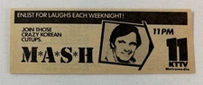 1980 KTTV tv ad~ M*A*S*H those crazy Korean Cutups ~ mash