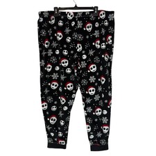 Disney Nightmare Before Christmas Pajama Pants Womens 2X Black Jack Skellington