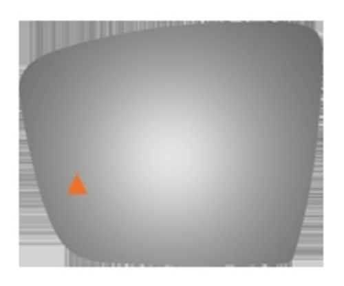 Door Mirror Glass BURCO 4688BC fits 2017 Maserati Levante
