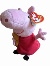 TY Beanie Baby 6" PEPPA PIG Plush Animal Stuffed Toy W/ Heart Tags 2019 NEW