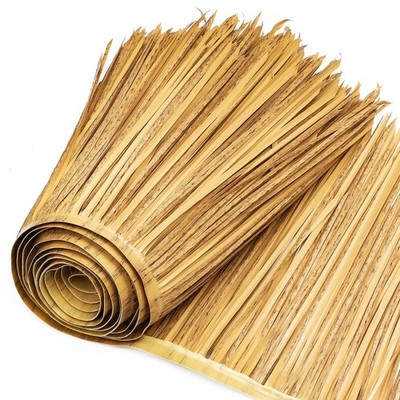 Berlune 16.5ft x 20in Thatch Roofing Mexican Tiki Hut Grass Skirting Roof...