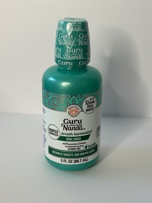 GuruNanda Oral Rinse Fresh Breath oral rinse ADA-Accepted 3 Fl Oz NEW