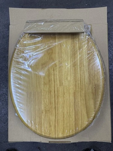 JONES STEPHENS C2B1E17BR OAK W/PIANO FINISH Toilet Seat Brass Finish NEW IN BOX! - Picture 1 of 3