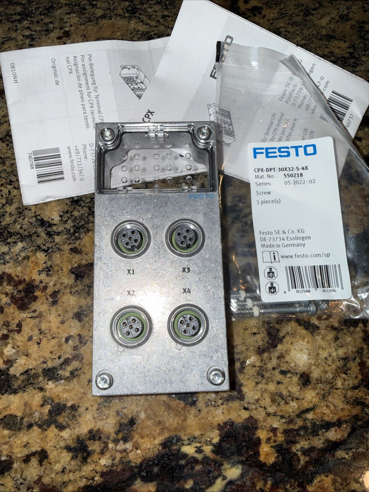 Festo CPX-M-AB-4-M12X2-5POL, 549367 8DI CPX Terminal - NEW