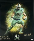 C.J. PROSISE Signed "Play Like A Champion Today" 16x20 ND Photo PSA/DNA AUTO COA