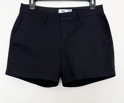 Old Navy by Gap Black Short Lightweight Cotton Mid Rise Pockets Inseam 5'' Size 2