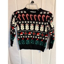 NEW H M Kids Ugly Christmas Sweater Snowman Candy Cane Trees Size 3T 4T