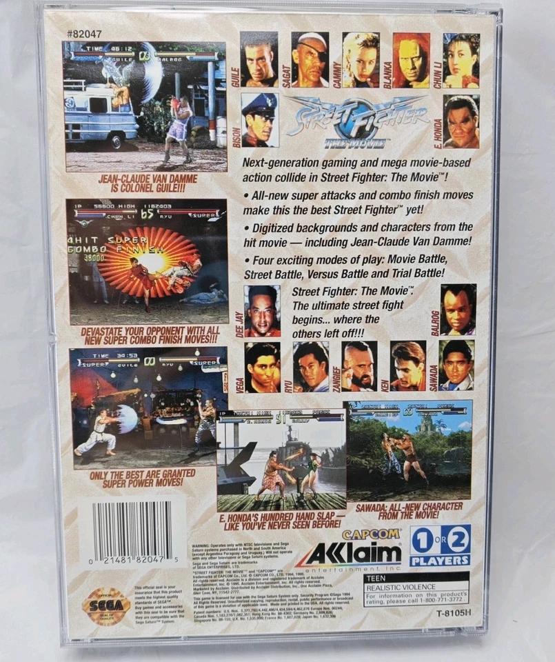 Street Fighter: The Movie Sega Saturn 1995 Tested Works - Image 2 of 4