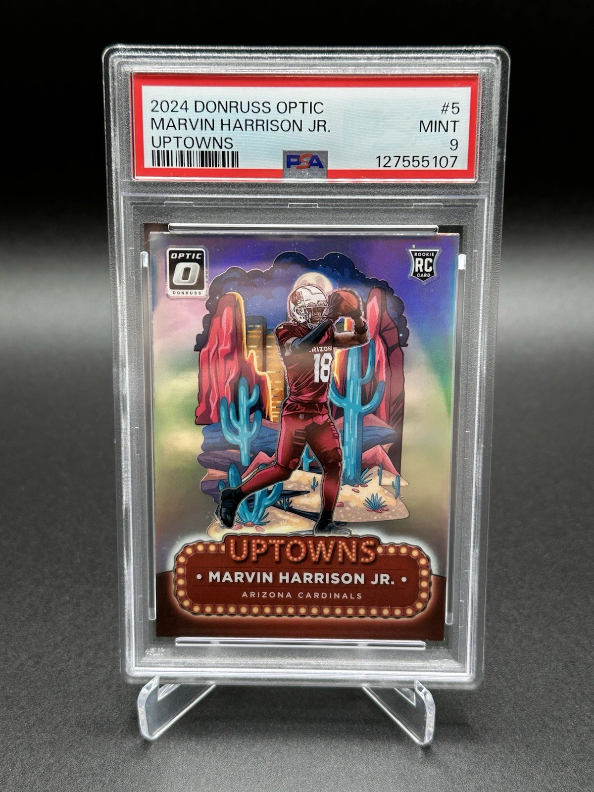 2024 Panini Donruss Optic Uptowns Marvin Harrison Jr. #5 (RC) PSA 9