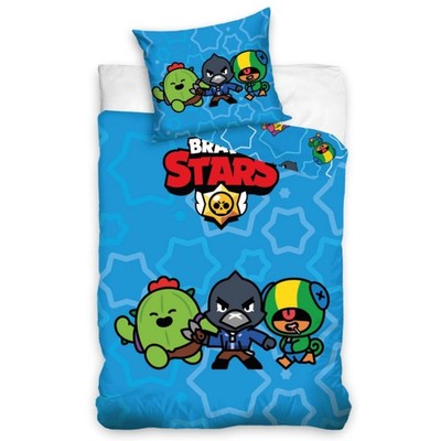 Brawl Stars Bettwäsche 135x200 + 80x80 cm Renforcé Set 2-tlg. Wendemotiv Lizenz