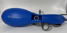 Brookstone F-436 3-Speed Handheld Vibrating Massager Blue Tested and Working