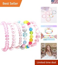 Adjustable 6-Piece Princess Bracelet Set - Fun and Colorful Toddler Jewelry