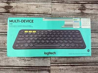 Logitech K380 Multi-Device Bluetooth Keyboard (920-007558) - Grey - Brand New