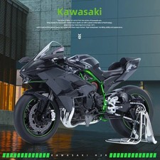 1:9 Kawasaki Ninja H2R Simulation Alloy Motorcycle Diecast Model Sound Light