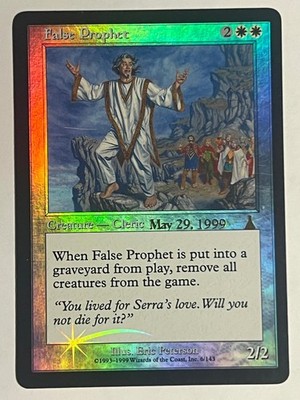 MTG FALSE PROPHET R PRERELEASE CARDS 6 FOIL NM