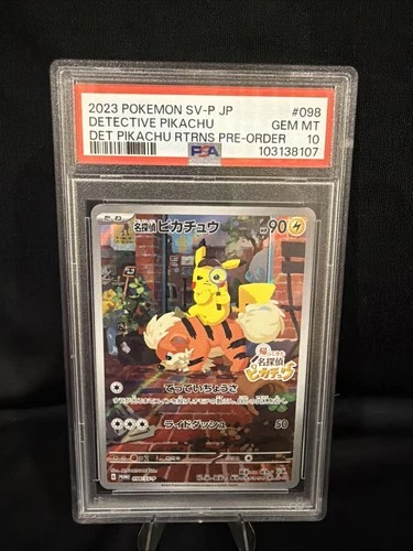 Detective Pikachu 098/Sv-p Japanese Promo Card PSA 10
