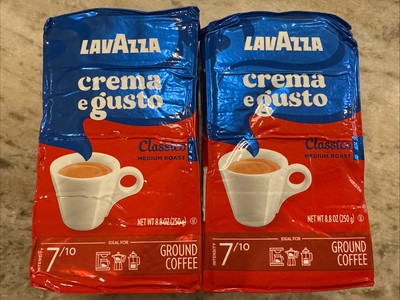 Bulk 2 Pack of Lavazza Crema e Gusto Classico Medium Roast Ground Coffee 8.8 Oz