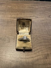 ladies 925 silver cubic zirconia ring tacori size T.5