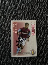 LEE HENDRIE - ASTON VILLA FC FOOTBALL SIGNED SHOOT OUT CARD