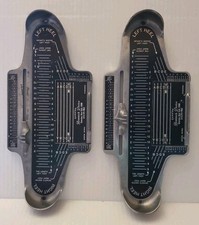 Set Of Two Genuine BRANNOCK DEVICE Junior Model Shoe Sizer Foot Measurement VTG