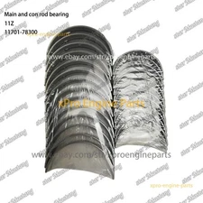 11Z Main Bearing and Connecting Rod Bearing 11701-78300 For Toyota Engine Parts