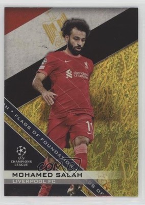 2021 Topps UEFA Champions League Jade Edition Yellow 21/50 Mohamed Salah #06 1vy
