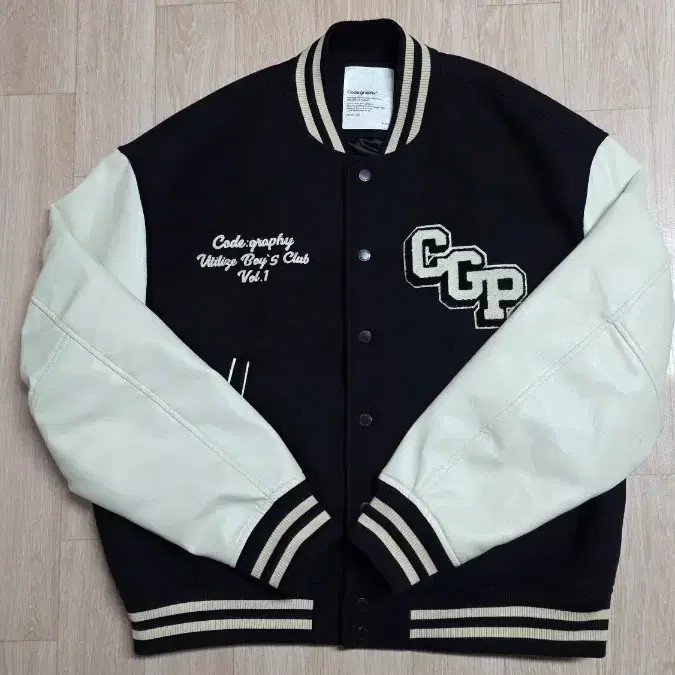 Codegraphy CGP Black Varsity Jacket 95-105 Casual… - image 3