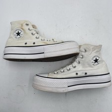 Converse Womens 5.5 Chuck Taylor All Star Lift Platform High Top White Black