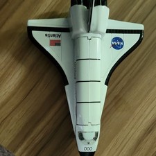 NASA Space Shuttle Atlantis Diecast Model Toy Spacecraft White/Black