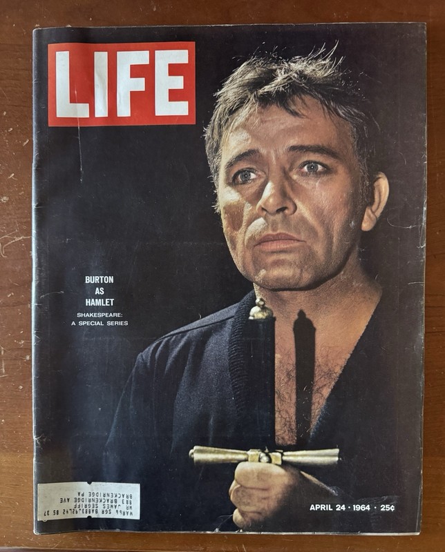 Vintage April 1964 LIFE Magazine Richard Burton Hamlet, Trolls Take Over