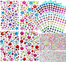 2300pcs Self Adhesive Gem Stickers Acrylic Rhinestone Jewels DIY Crafts Decor