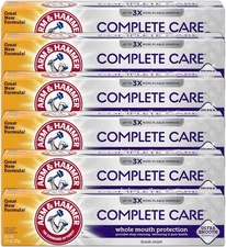 Toothpaste Complete Care Whole Mouth Protection, 6 Pack, Fresh Mint, Anticavity 