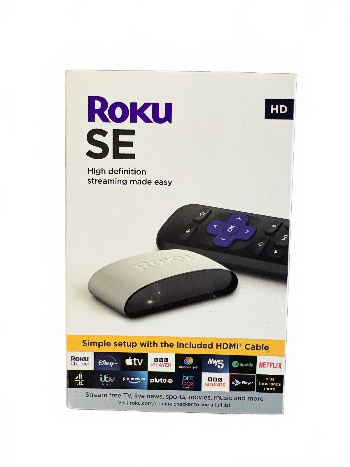 Roku SE HD Streaming Player with Remote and HDMI Cable