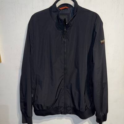 Napapijri Geographic Full Zip Black Jacket Size XL
