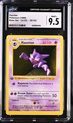 Haunter (1st Edition) graded CGC 9.5 for sale on eBay