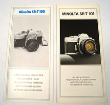 LOT 2 Minolta SR-T 100  Minolta SR-T 101 Brochure Guide Owners Manual C223B